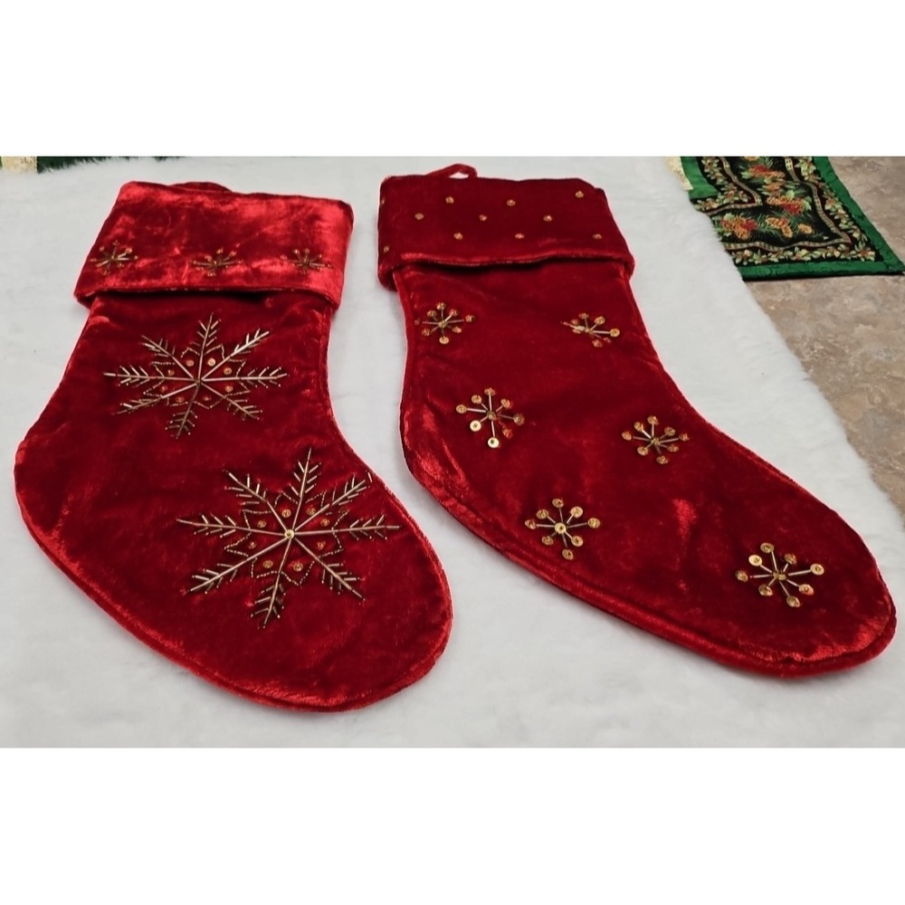 2 Vintage Stockings‎ for Christmas
